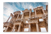 Ancient Celsus Library In Ephesus Selchuk 24x36 Wall Art Frame And Fabric Panel