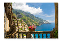 Beautiful View Of The Town Of Positano 16x24 Wall Art Frame And Fabric Panel