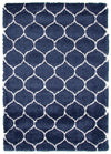 Alaura Trellis Navy Blue Shag - 5'3