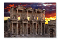 Celsus Library In Ephesus 24x36 Wall Art Frame And Fabric Panel