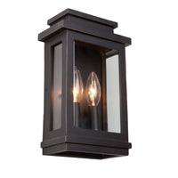 Freemont 2-Light Charcoal Outdoor Wall Light I 