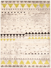 Raja Ivory-Green Area Rug - 7'10