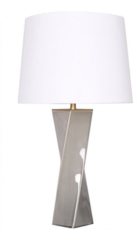 Antique-Grey Table Lamp