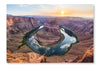 Beautiful Horseshoe Bend At Sunset 28x42 Wall Art Frame And Fabric Panel