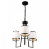 Coco 3-Light Black and Gold Chandelier