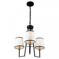 Coco 3-Light Black and Gold Chandelier 