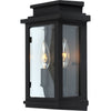 Freemont 2-Light Black Outdoor Wall Light II