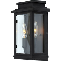 Freemont 2-Light Black Outdoor Wall Light II 