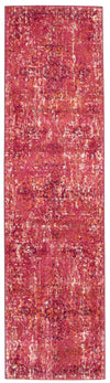 Raina Vintage Rose-Red Area Rug - 2'7