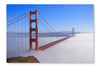 San Francisco Golden Gate Bridge in Fog 2 24x36 Wall Art Fabric Panel Without Frame