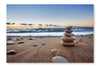 Stones Balance 28x42 Wall Art Fabric Panel Without Frame