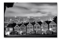 San Francisco Skyline From Alamo Square 24x36 Wall Art Fabric Panel Without Frame