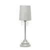 Simple Designs 		Table Lamp with Fabric Shade And Hanging Acrylic Beads