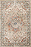 Cam Vin Beige Orange 7x10 Area Rug