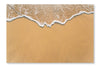 Wave on Sand Beach 24x36 Wall Art Fabric Panel Without Frame