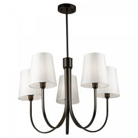 Rhythm 5-Light Black Chandelier 