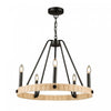 Perris 5-Light Black Chandelier