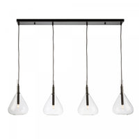 Conic 4-Light Black Ceiling Light