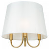 Rhythm 3-Light Semi-Flush  Brushed Gold Mount