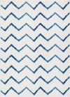 Lav Chevron Blue 5x8 Area Rug