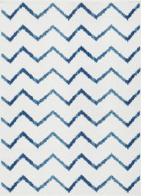 Lav Chevron Blue 5x8 Area Rug