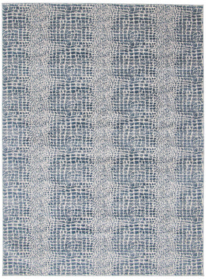 Kecia Blue/cream Rug 8'0