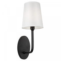 Rhythm 1-Light Black Sconce 