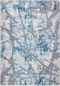 Sheek Glacier Blue 8x11 Area Rug