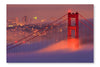 San Francisco Golden Gate Bridge in Fog 24x36 Wall Art Fabric Panel Without Frame