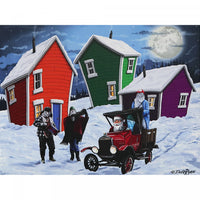 LED Canvas Wall Art Santa's Helpers 28 x 20 Wall Decor