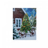 LED Canvas Wall Art Christmas Tree on Wagon 12 x 16 Wall Decor