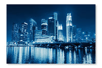 Singapore 16x24 Wall Art Frame And Fabric Panel