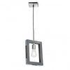 Gatehouse 1-Light Dark Pine and Brushed Nickel Pendant