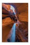 Sun Light Hitting The Antelope Canyon 24x36 Wall Art Fabric Panel Without Frame