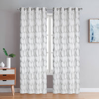 Coventry Blackout Thermal Grommet Pair of Silver Curtain Panels - 54x95