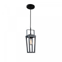 Carriage 1-Light Black Pendant II 