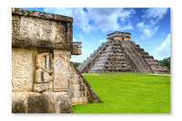 KuKulkan Pyramid 16x24 Wall Art Fabric Panel Without Frame