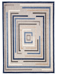 FrondeBlue Area Rug - 5'3