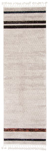 Vera Coastal Ivory/Grey Area Rug - 2'7