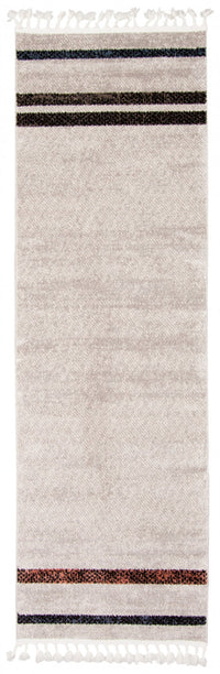 Vera Coastal Ivory/Grey Area Rug - 2'7