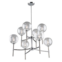 Hamilton 8-Light Silver Chandelier 