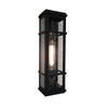 Granger Square 1-Light Black Outdoor Wall Light