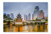 Guiyang, China Skyline 16x24 Wall Art Fabric Panel Without Frame