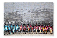 Bicycles 24x36 Wall Art Frame And Fabric Panel