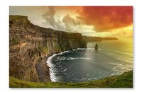 Cliffs Of Moher At Sunset 24x36 Wall Art Frame And Fabric Panel