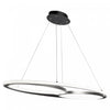 Gemini 38 W LED Black Nickel Flush Mount