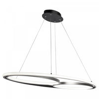 Gemini 38 W LED Black Nickel Flush Mount 