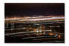 Long Exposure of Cityscape 28x42 Wall Art Fabric Panel Without Frame