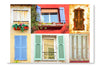 Traditional French Windows 24x36 Wall Art Fabric Panel Without Frame