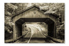 Covered Bridge 24x36 Wall Art Fabric Panel Without Frame